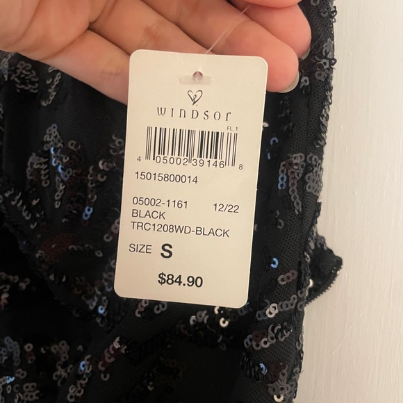 One shoulder formal sequin fitted dress - Picture 4 of 4